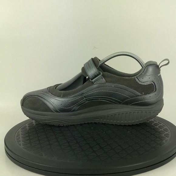 Skechers Shape Ups Mary Jane Hook & Loop Gray Comfort Shoes 24867EW Women Size 9 - Picture 9 of 12